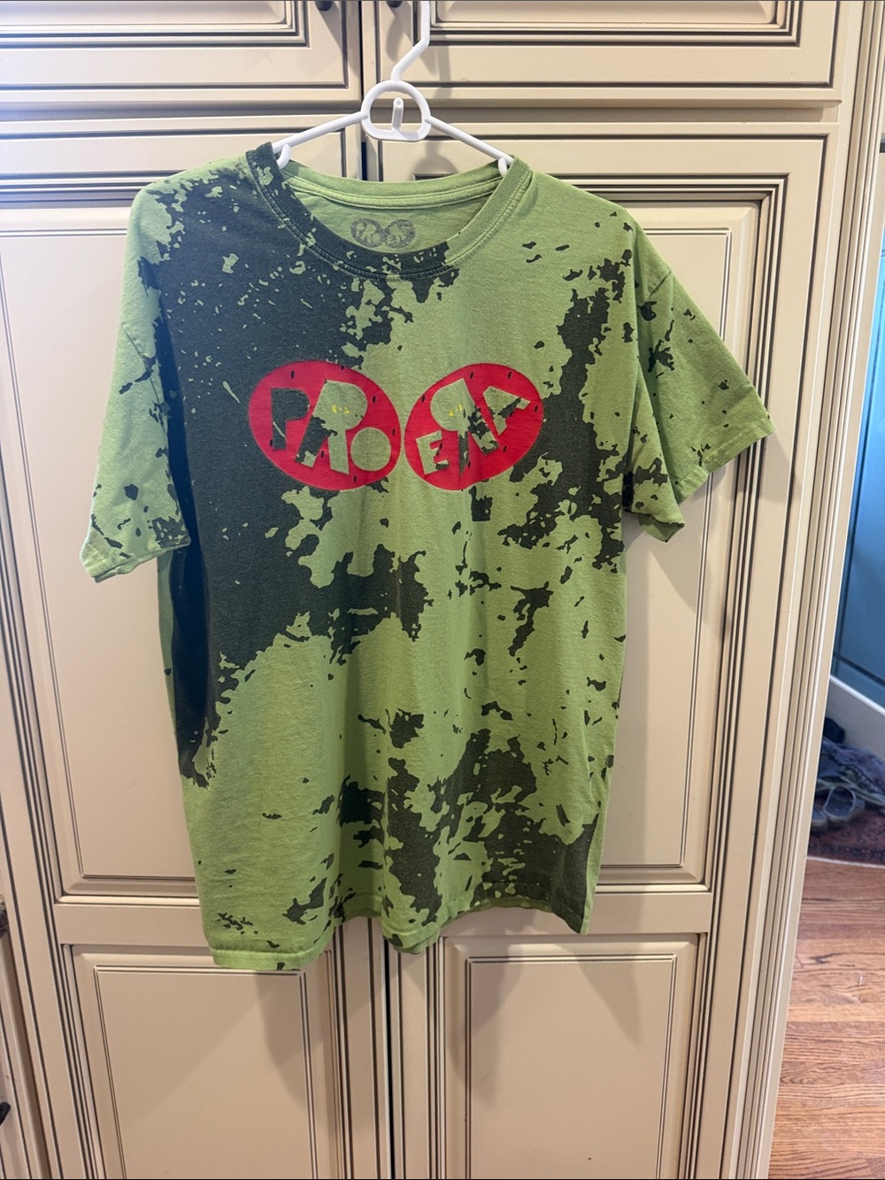 Progressive Era Green Short-Sleeve Tee with Red Logo